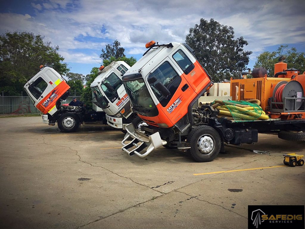 safe dig trucks